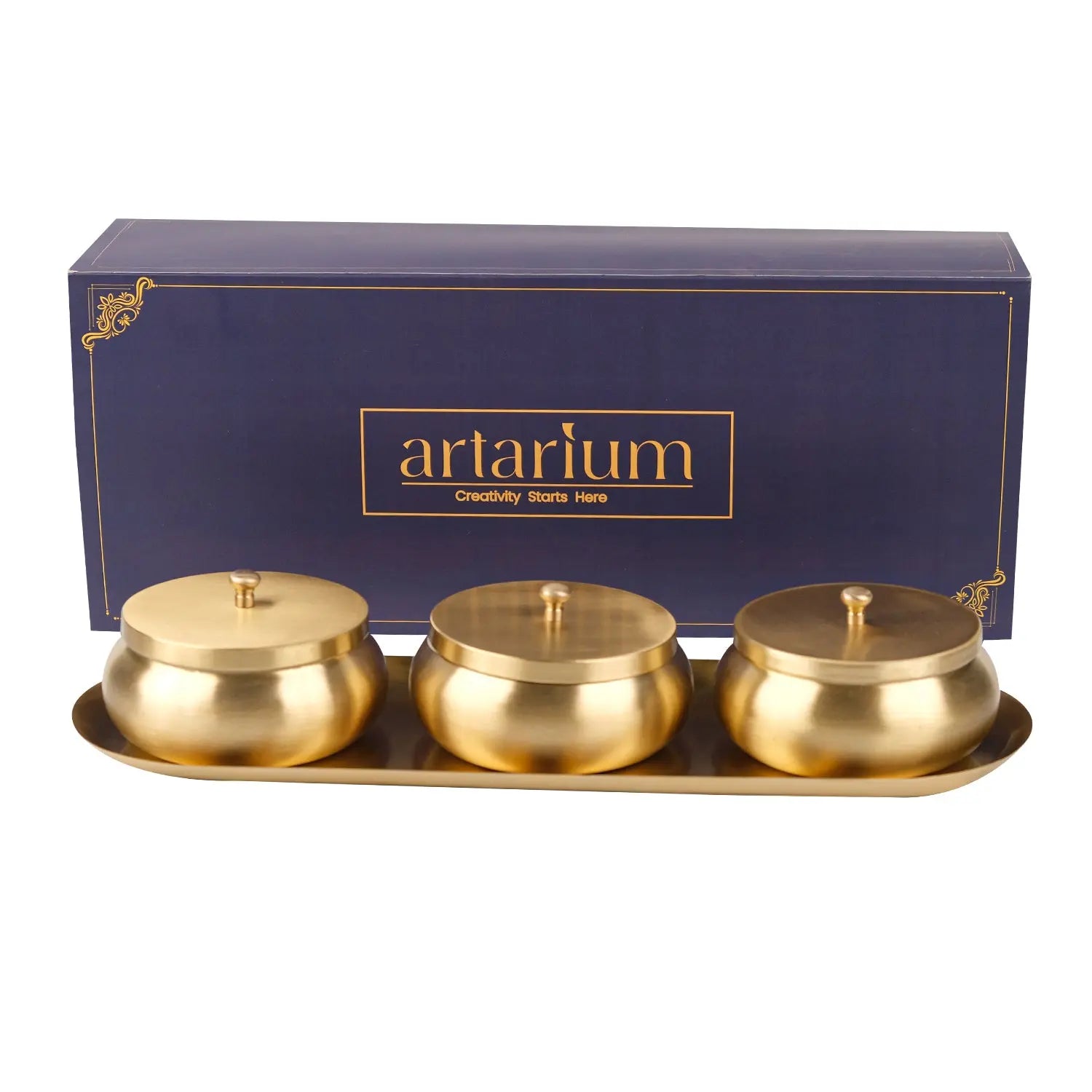 Brass Nut Bowl Gift Set